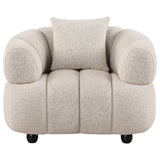 Whitney Contemporary Channel Tufted Boucle Accent Chair