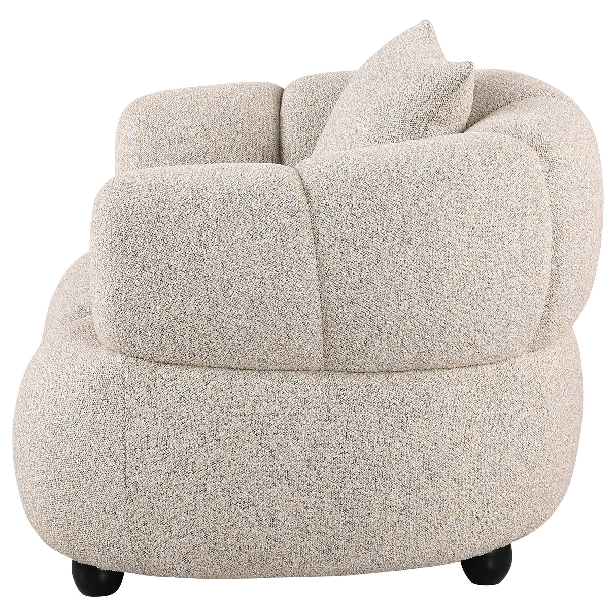 Whitney Contemporary Channel Tufted Boucle Accent Chair