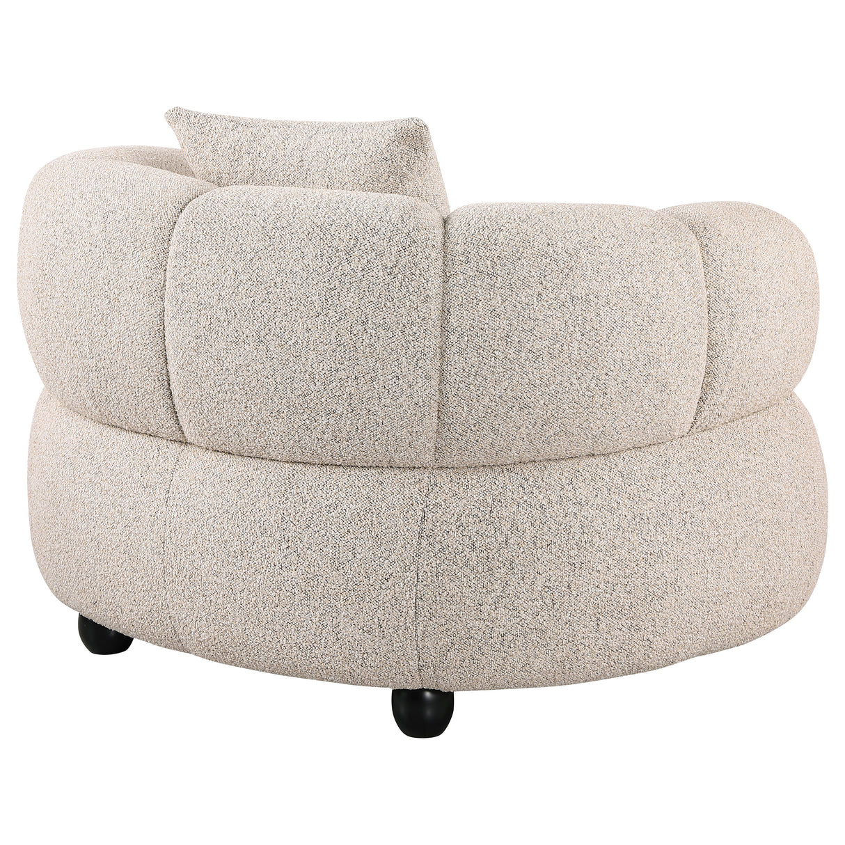 Whitney Contemporary Channel Tufted Boucle Accent Chair