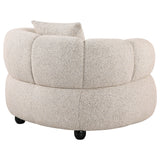 Whitney Contemporary Channel Tufted Boucle Accent Chair
