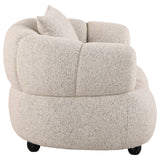 Whitney Contemporary Channel Tufted Boucle Accent Chair