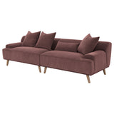 Elizabeth Corduroy Extra Long Sofa - Wine Red