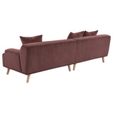 Elizabeth Corduroy Extra Long Sofa - Wine Red