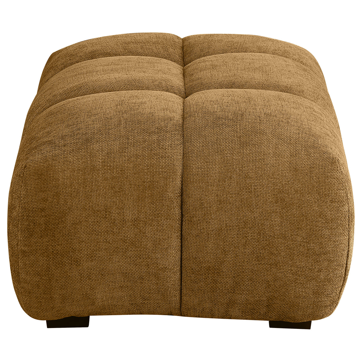 Camacho Rectangular Upholstered Tufted Ottoman in Amber