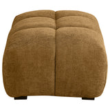 Camacho Rectangular Upholstered Tufted Ottoman in Amber