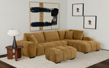 Camacho Rectangular Upholstered Tufted Ottoman in Amber