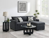 Storey Upholstered Sleeper Sectional Chaise - Dark Grey