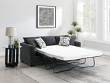 Storey Upholstered Sleeper Sectional Chaise - Dark Grey