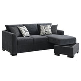 Storey Upholstered Sleeper Sectional Chaise - Dark Grey