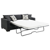 Storey Upholstered Sleeper Sectional Chaise - Dark Grey