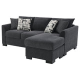 Storey Upholstered Sleeper Sectional Chaise - Dark Grey