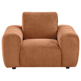 Burnett Chenille Upholstered Accent Chair - Burnt Orange