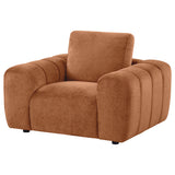 Burnett Chenille Upholstered Accent Chair - Burnt Orange