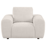 Burnett Chenille Upholstered Accent Chair in Ivory