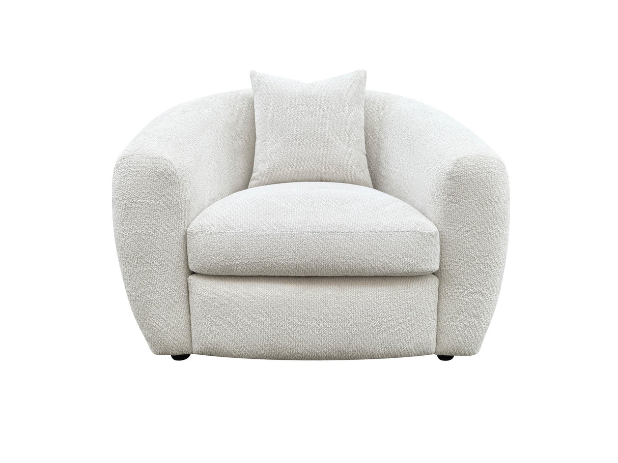 Isabella Fabric Upholstered Accent Chair in Sand