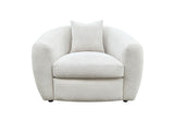 Isabella Fabric Upholstered Accent Chair in Sand