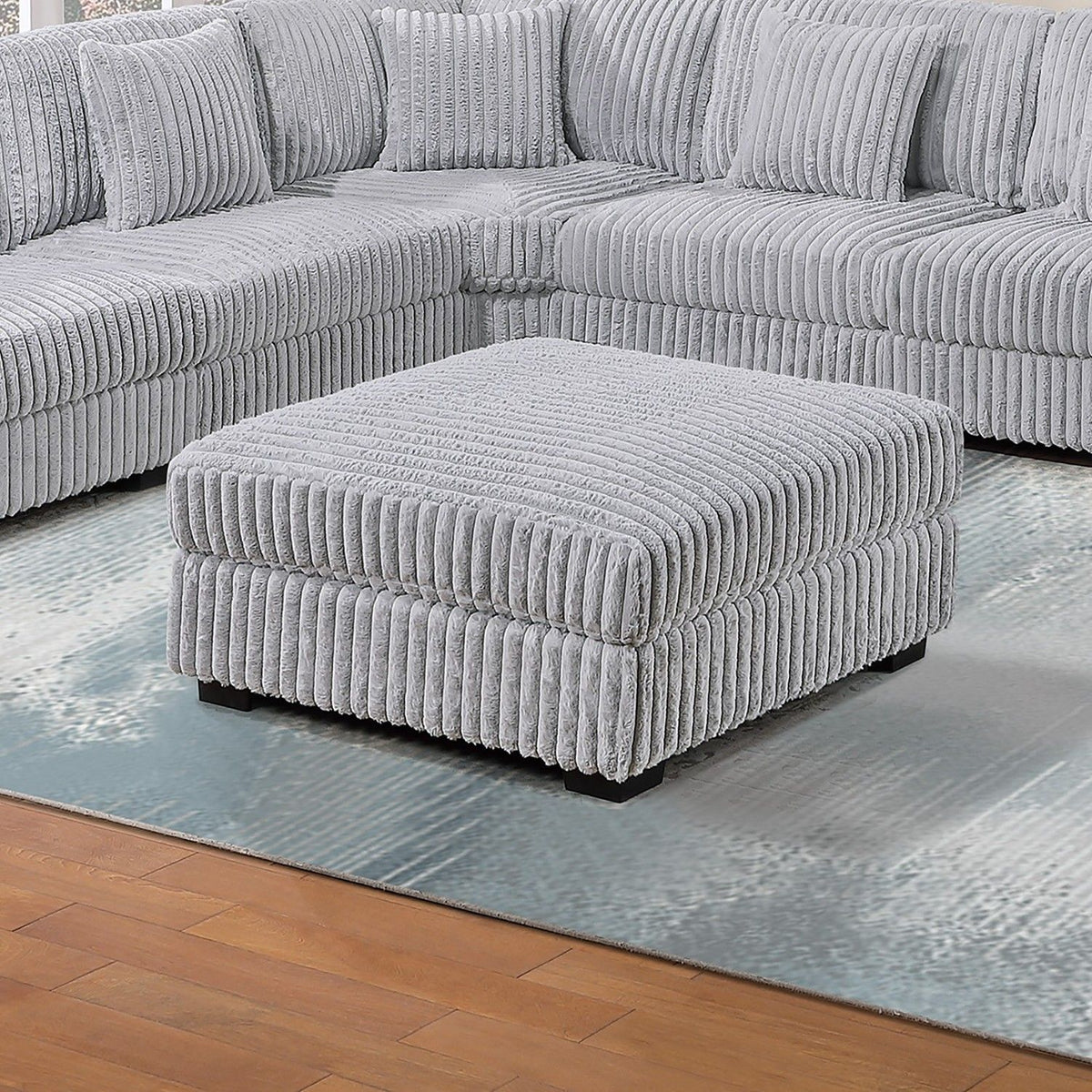Contemporary Style Modular Sectional Sofa Set With USB, Cup Holder