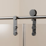Frameless Single Sliding Shower Doors With Towel Rail & Handle