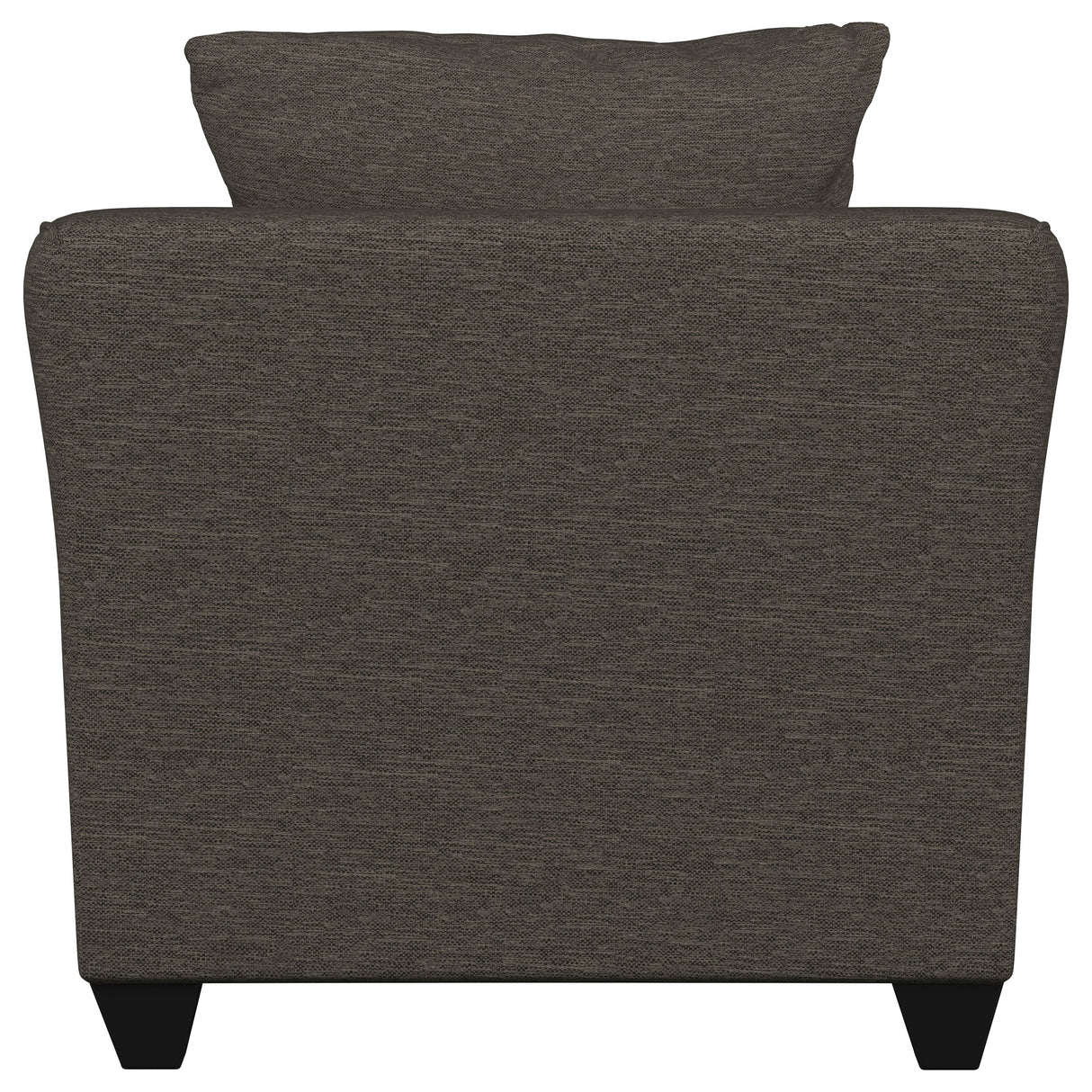 Salizar Upholstered Flared Arm Accent Chair in Charcoal Grey