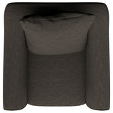Salizar Upholstered Flared Arm Accent Chair in Charcoal Grey