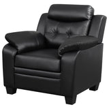 Finley Upholstered Tufted Accent Chair - Black