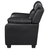 Finley Upholstered Tufted Accent Chair - Black