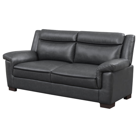 Arabella Upholstered Padded Arm Sofa in Grey