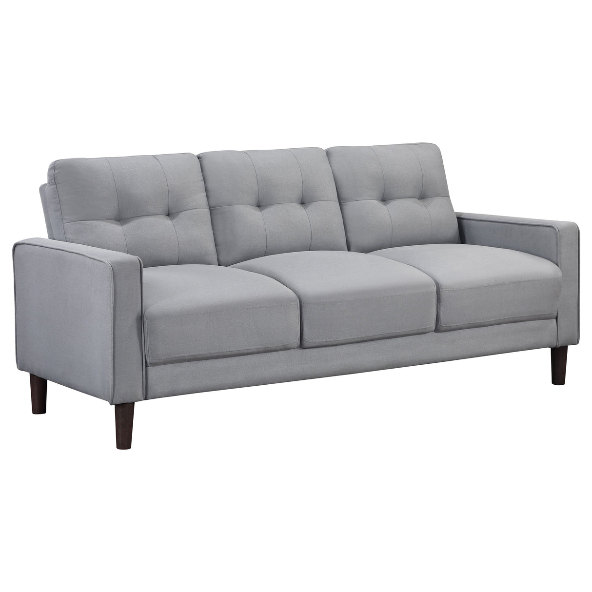 Bowen Upholstered Track Arm Tufted Sofa - Grey