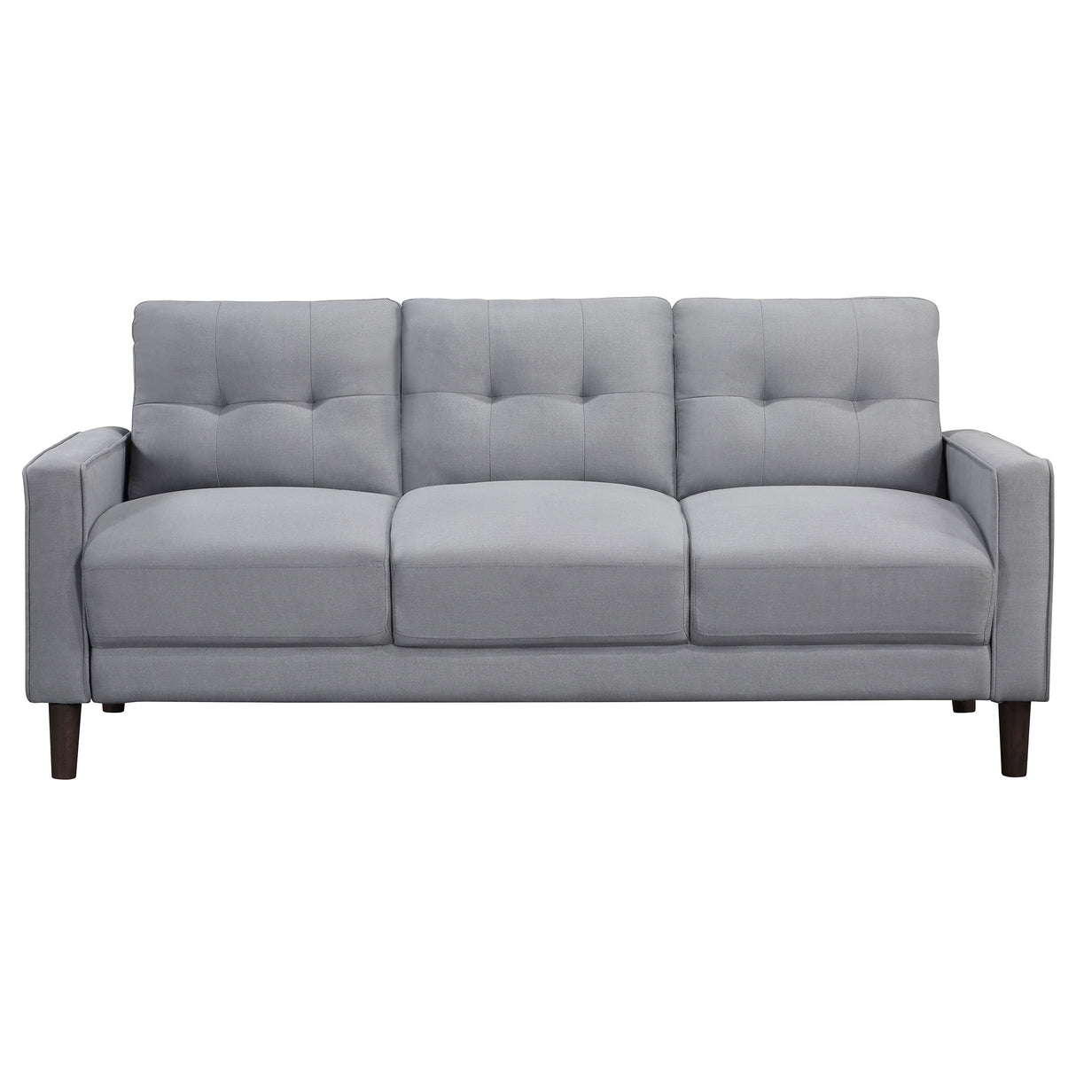 Bowen Upholstered Track Arm Tufted Sofa - Grey