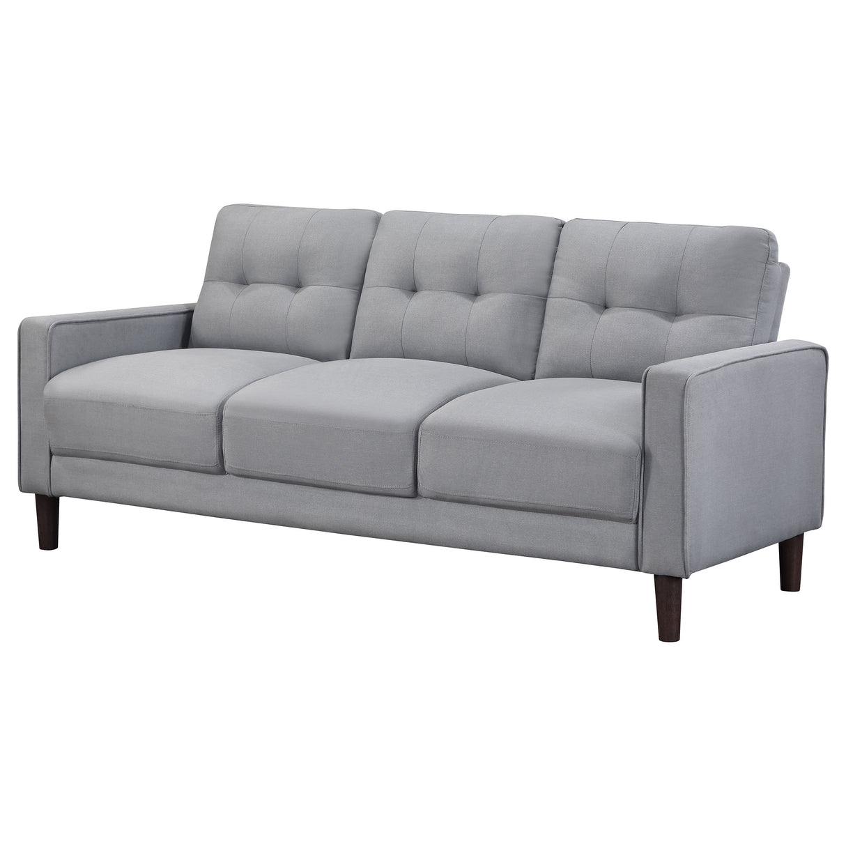 Bowen Upholstered Track Arm Tufted Sofa - Grey
