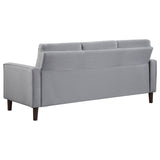 Bowen Upholstered Track Arm Tufted Sofa - Grey