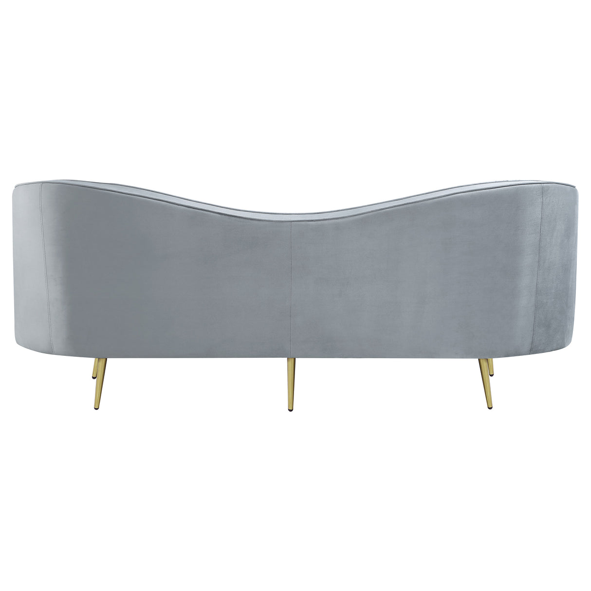 Sophia 2-Piece Channel Tufted Sofa Set, Grey Velvet