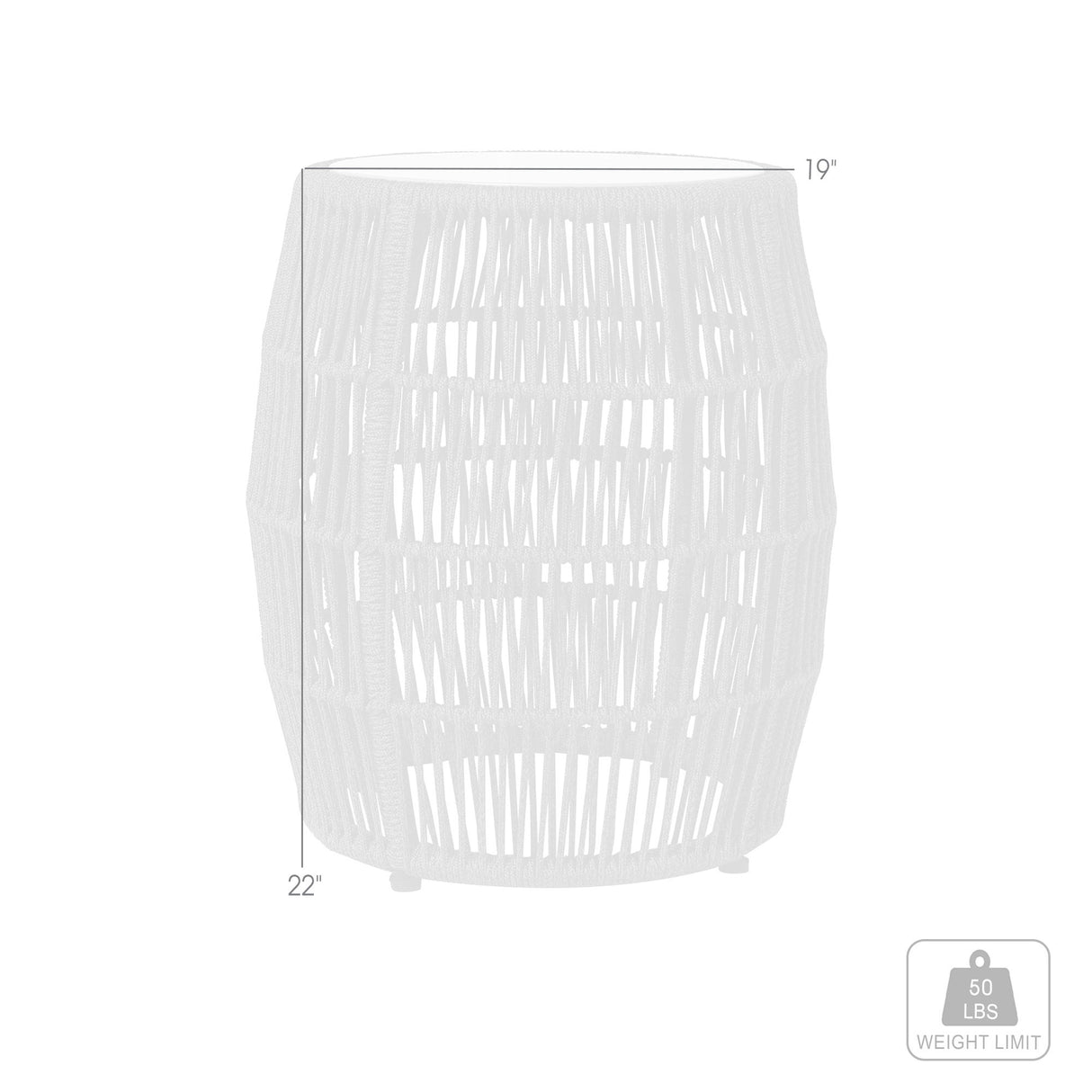 Emory - Indoor Outdoor Garden Stool End Table