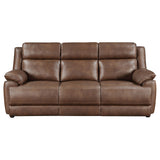 Ellington 2-Piece Dark Brown Faux Leather Sofa Set
