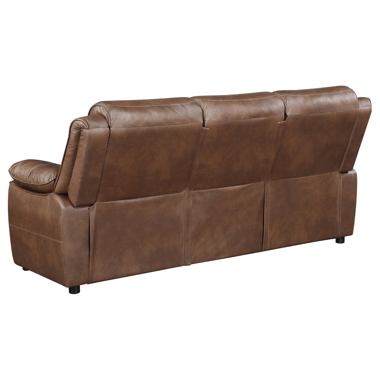Ellington 2-Piece Dark Brown Faux Leather Sofa Set