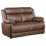 Ellington 2-Piece Dark Brown Faux Leather Sofa Set