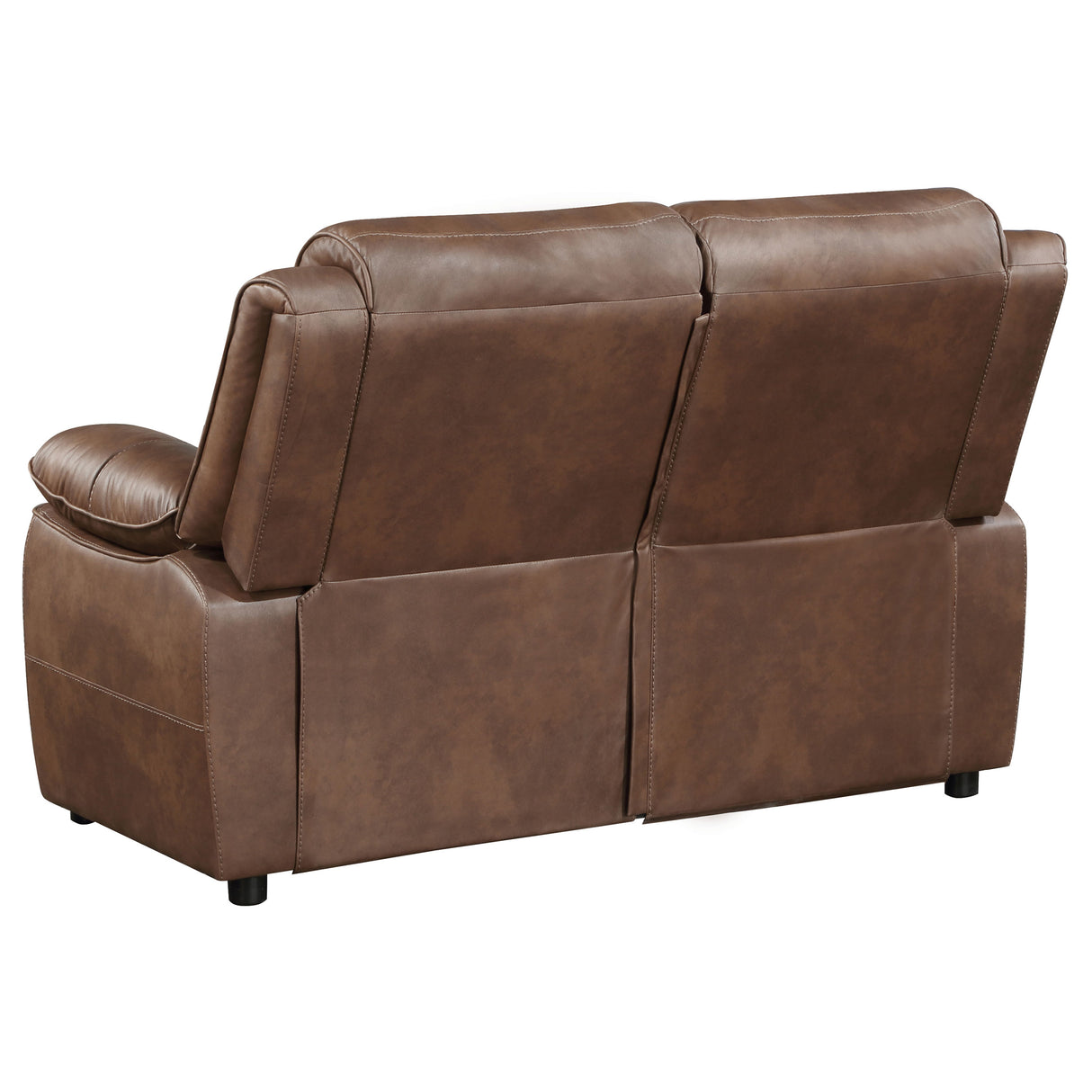 Ellington 2-Piece Dark Brown Faux Leather Sofa Set