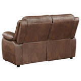 Ellington 2-Piece Dark Brown Faux Leather Sofa Set