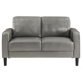 Ruth 2-Piece Grey Upholstered Track Arm Sofa Set