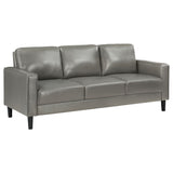 Ruth Upholstered Track Arm Sofa in Grey