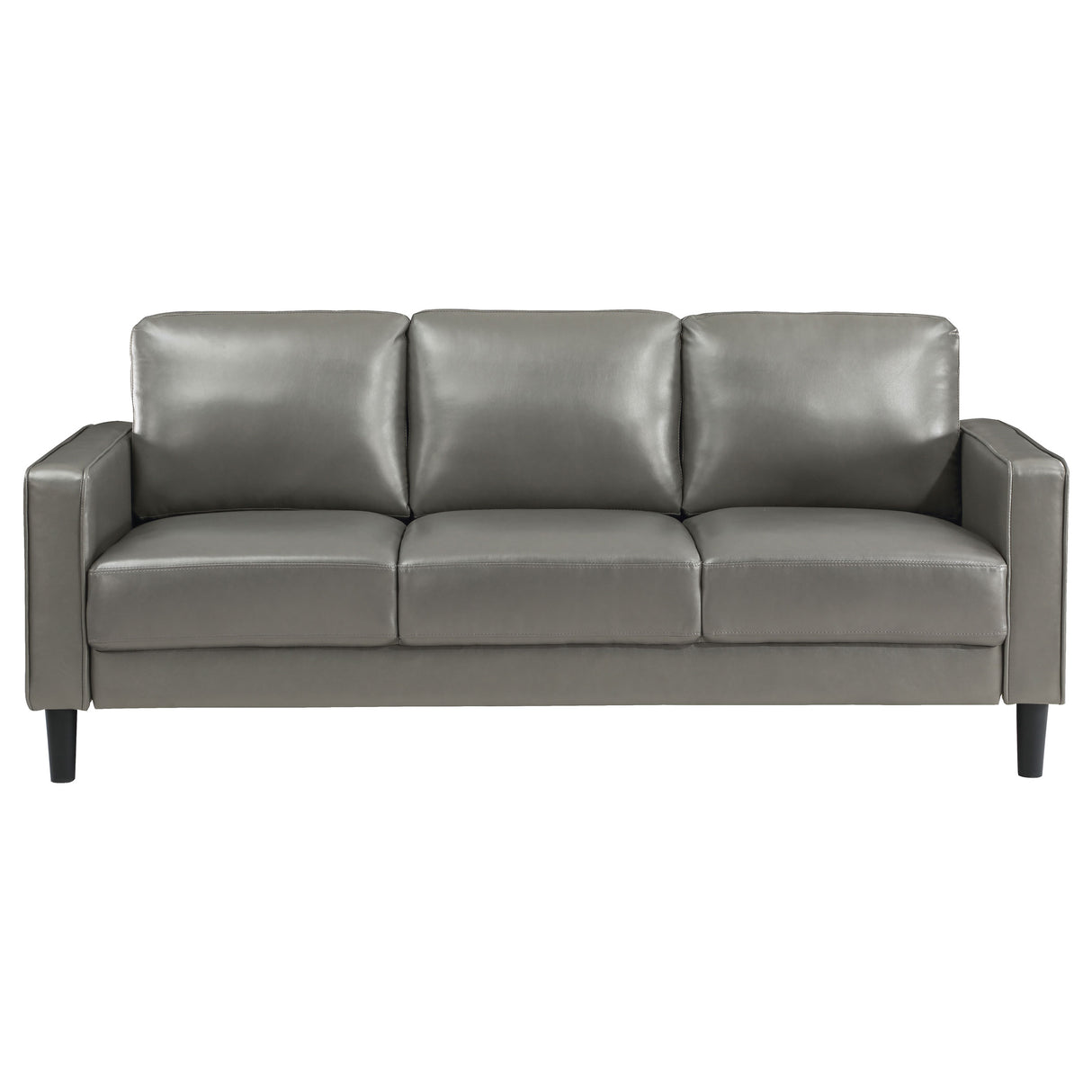 Ruth Upholstered Track Arm Sofa in Grey