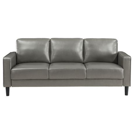 Ruth Upholstered Track Arm Sofa in Grey
