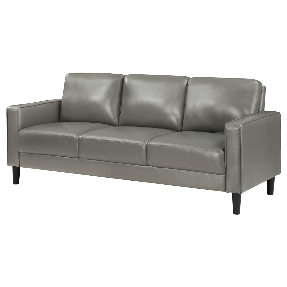 Ruth Upholstered Track Arm Sofa in Grey