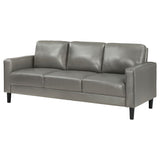 Ruth Upholstered Track Arm Sofa in Grey