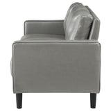 Ruth Upholstered Track Arm Sofa in Grey