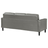 Ruth Upholstered Track Arm Sofa in Grey