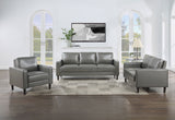 Ruth Upholstered Track Arm Sofa in Grey