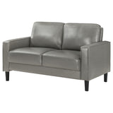 Ruth Upholstered Track Arm Loveseat - Grey