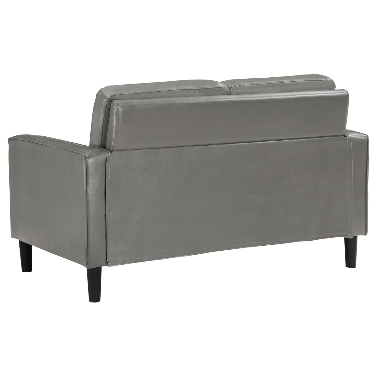 Ruth Upholstered Track Arm Loveseat - Grey