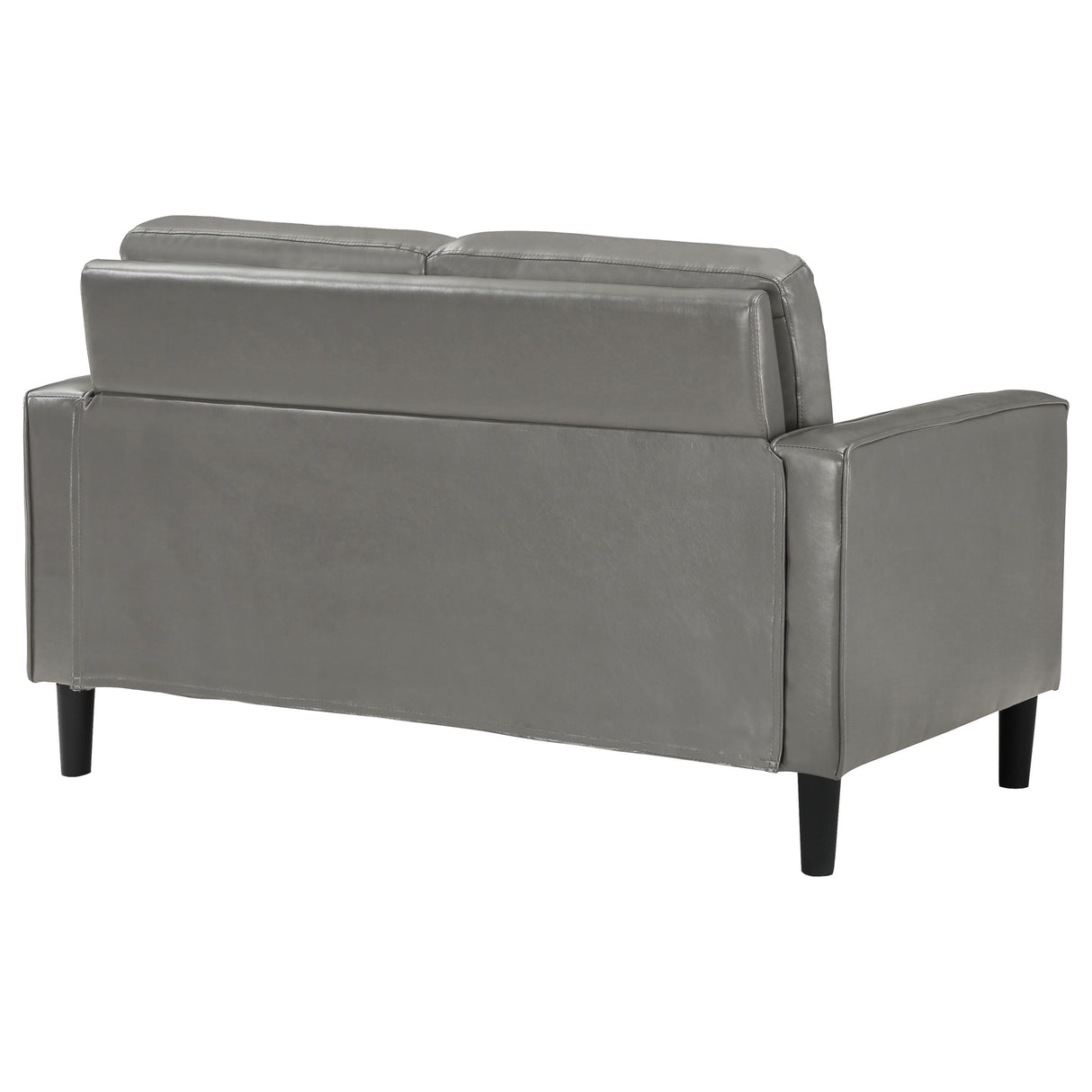 Ruth Upholstered Track Arm Loveseat - Grey